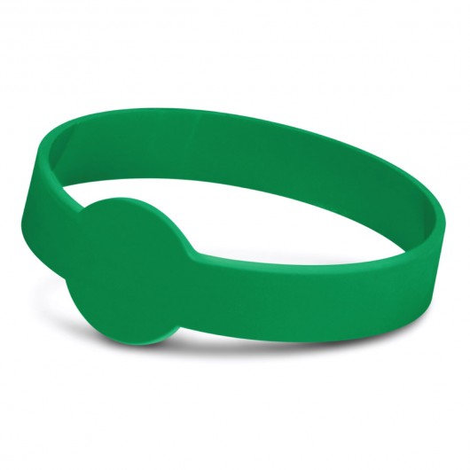 Maxi Silicone Bands - Embossed dark green